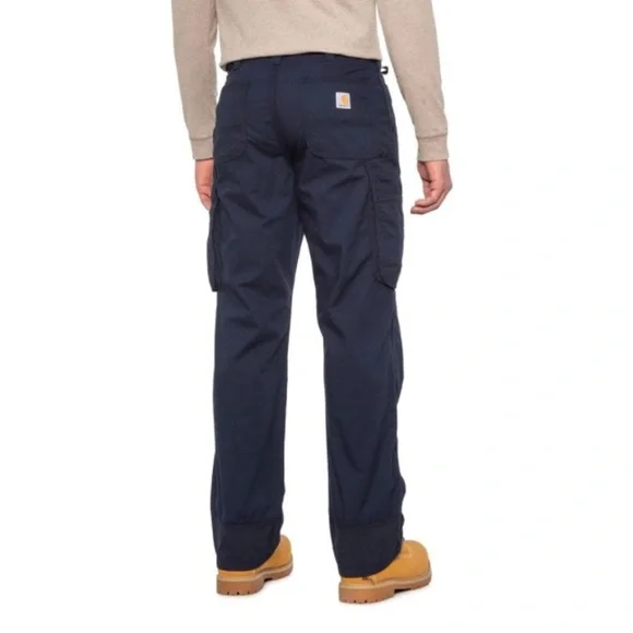 CARHARTT NWOT Loose Fit Force Broxton Cargo Pant in Navy - Picture 2 of 7